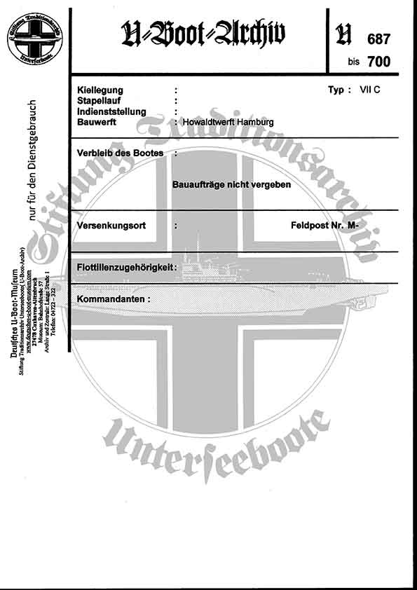 Bild von U-700  (Bootsblätter)