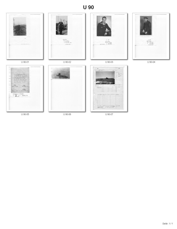 Bild von U-90  Bilder vom U-Boot