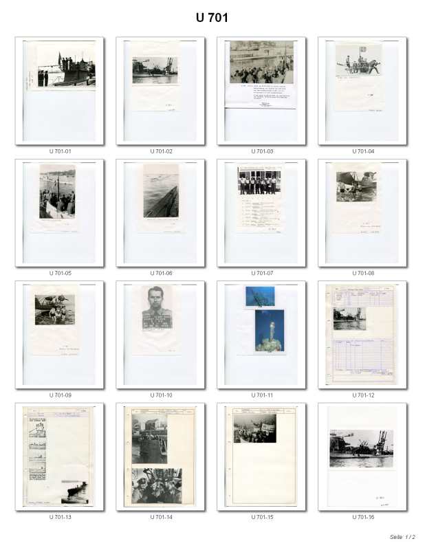 Bild von U-701  Bilder vom U-Boot