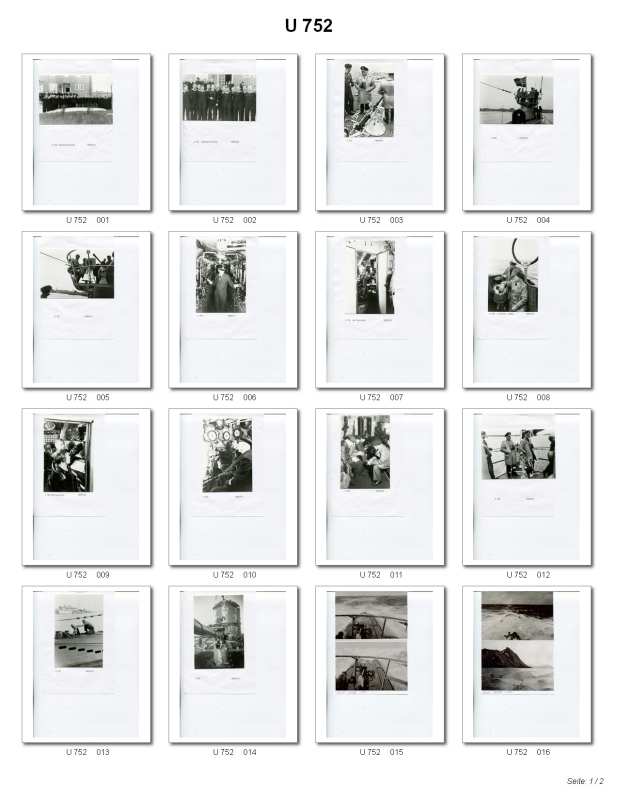 Bild von U-752  Bilder vom U-Boot