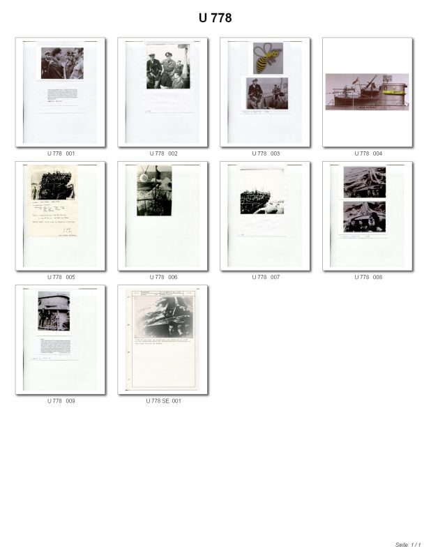 Bild von U-778  Bilder vom U-Boot