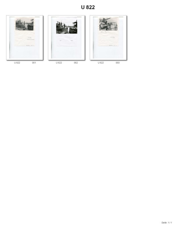 Bild von U-822  Bilder vom U-Boot