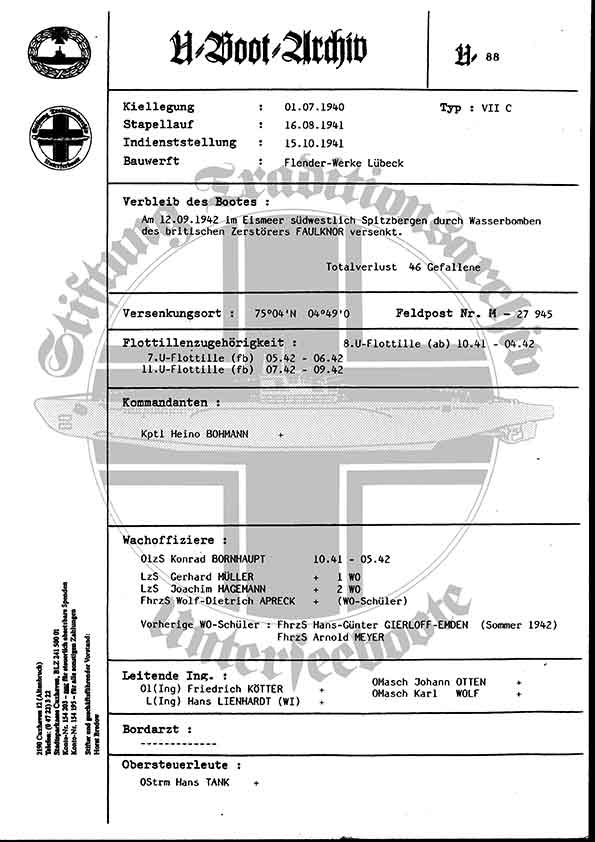 Bild von U-88  (Bootsblätter)